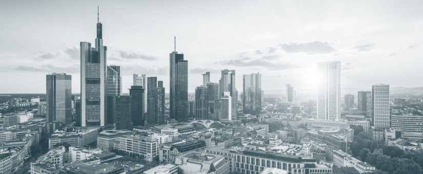 Banner image with skyline of German city