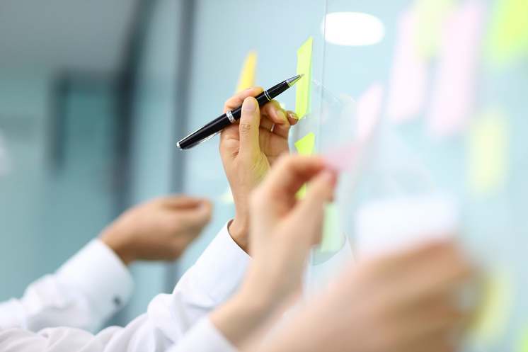 writing on whiteboard