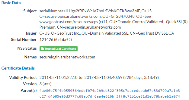 Aruba network trusted image - SEC Consult