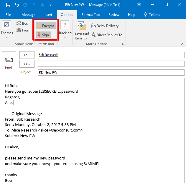 Encrypt and sign message Encrypt and sign message - SEC Consult